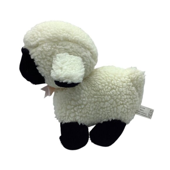 America Wego Lamb Sheep Plush Stuffed Animal 10" Fiesta Pink Ribbon 2010 Fluffy - Picture 3 of 5